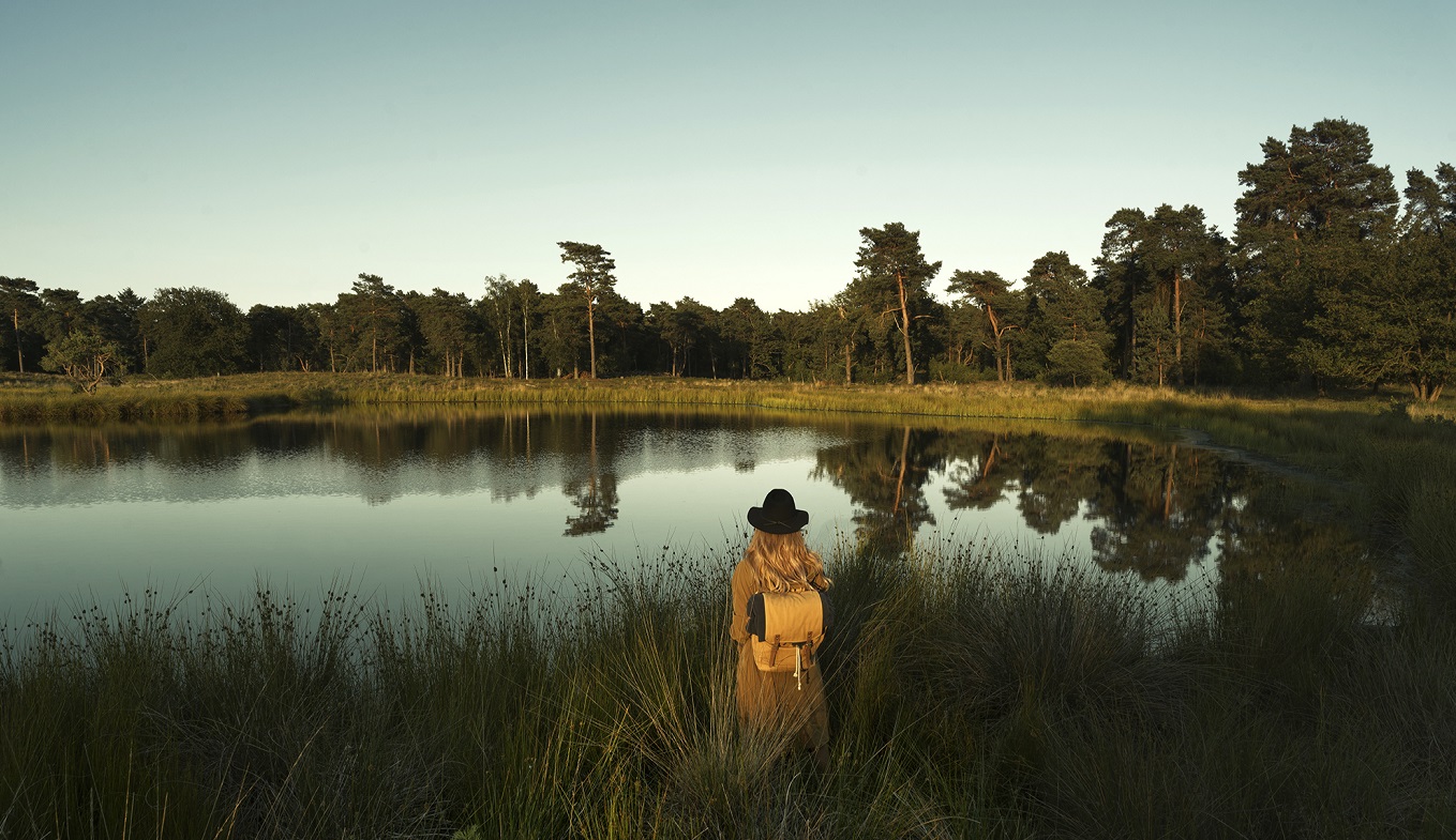 Women watching over Nationaal Park De Maasduinen 