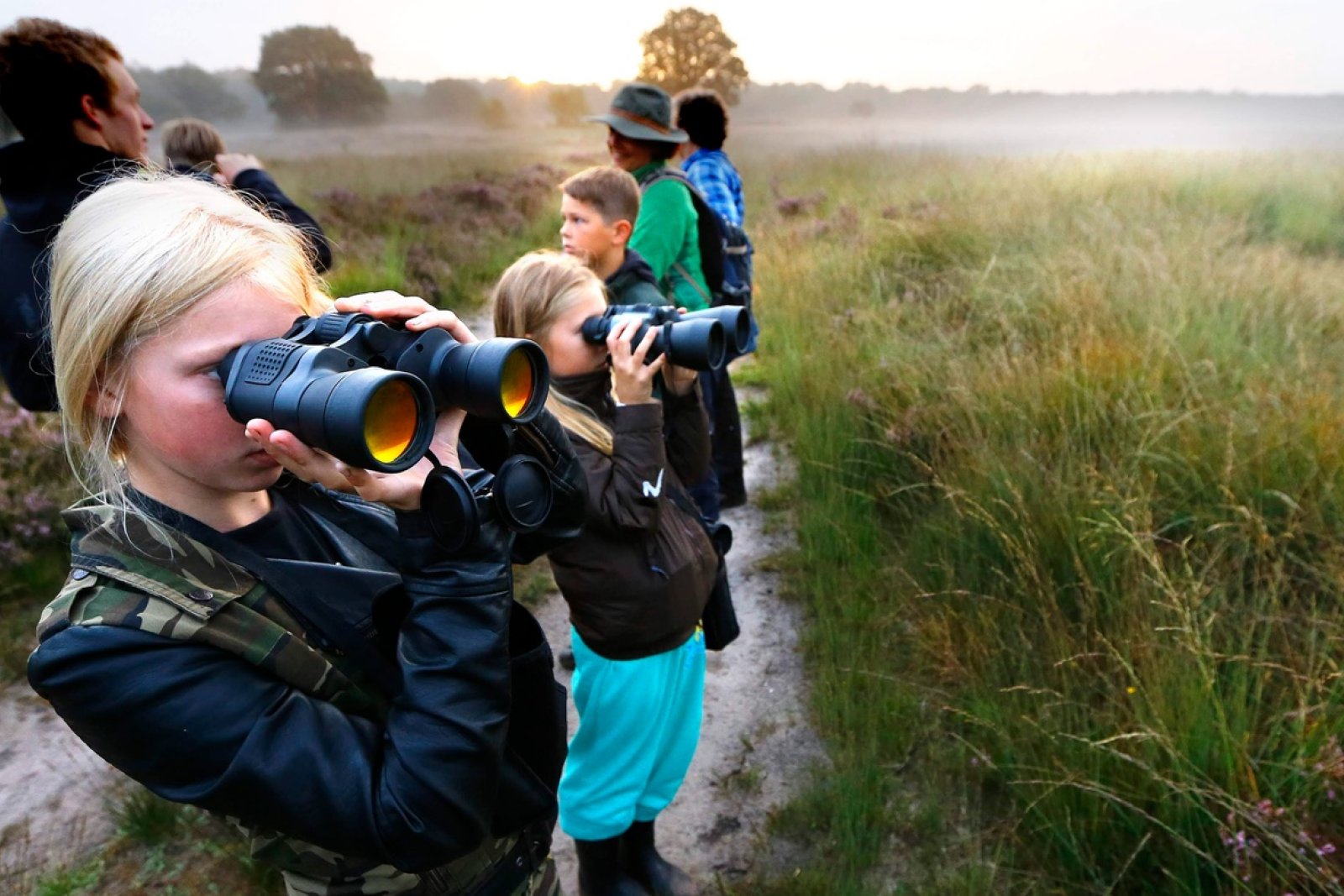 Kids on safari National parc De Hoge Veluwe