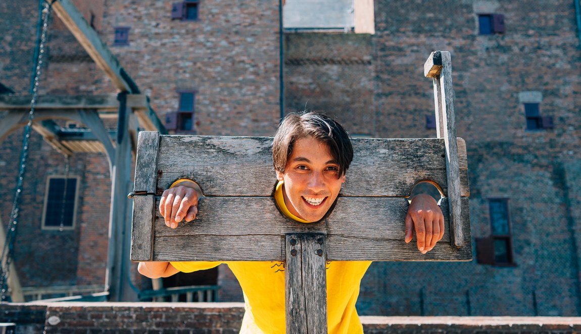 Sietse van Berkel in pillory