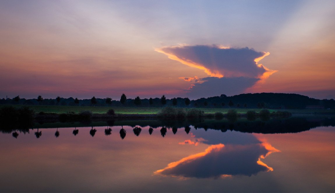 Fiery skies in the Netherlands