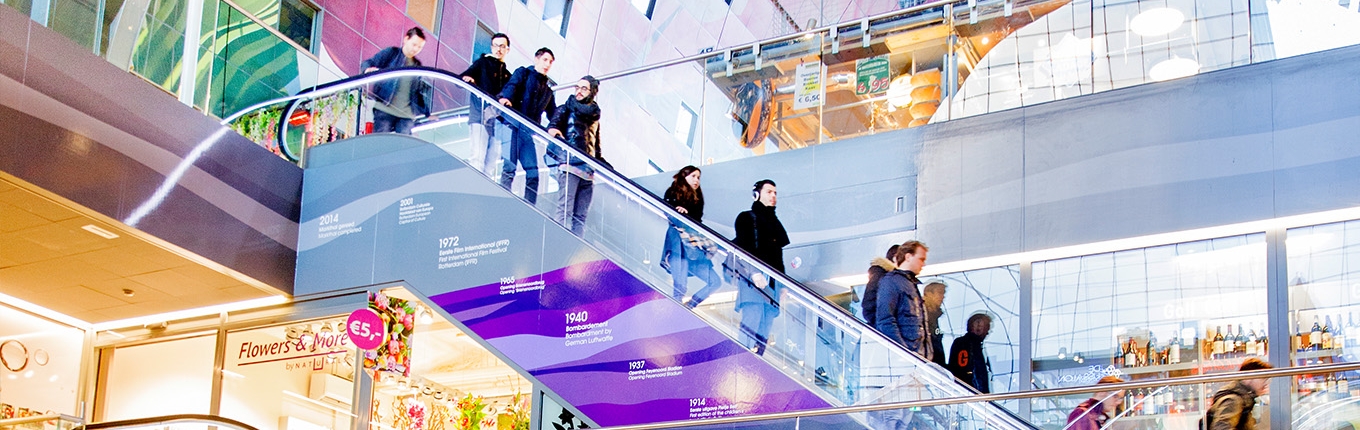 Visitors at Rotterdamse Markthal